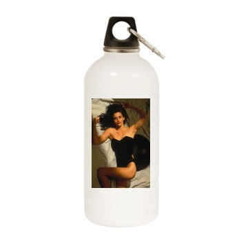 Courteney Cox White Water Bottle With Carabiner