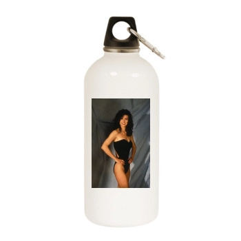 Courteney Cox White Water Bottle With Carabiner