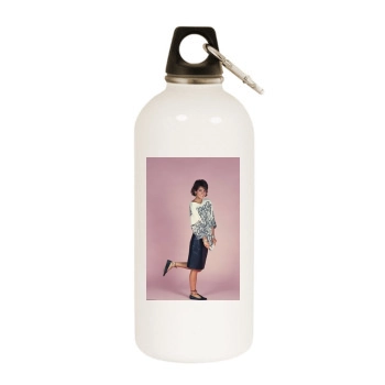 Courteney Cox White Water Bottle With Carabiner