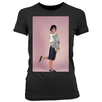 Courteney Cox Women's Junior Cut Crewneck T-Shirt