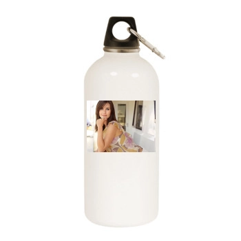 Courteney Cox White Water Bottle With Carabiner