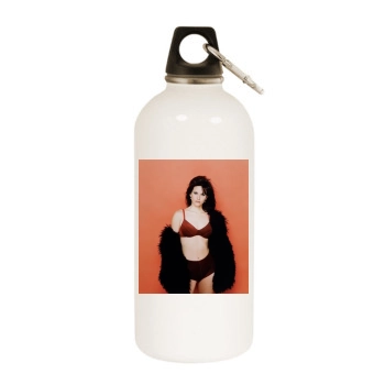 Courteney Cox White Water Bottle With Carabiner