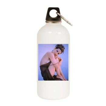 Courteney Cox White Water Bottle With Carabiner