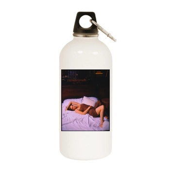 Courteney Cox White Water Bottle With Carabiner