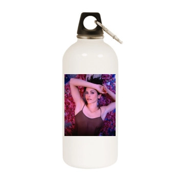 Courteney Cox White Water Bottle With Carabiner