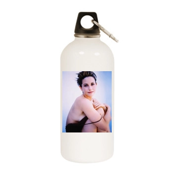 Courteney Cox White Water Bottle With Carabiner