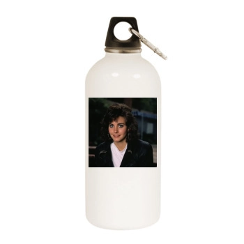 Courteney Cox White Water Bottle With Carabiner