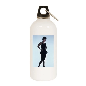 Courteney Cox White Water Bottle With Carabiner