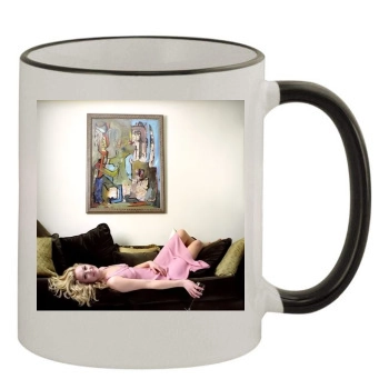Elisabeth Rohm 11oz Colored Rim & Handle Mug