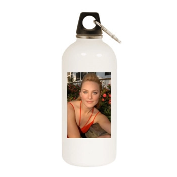 Elisabeth Rohm White Water Bottle With Carabiner