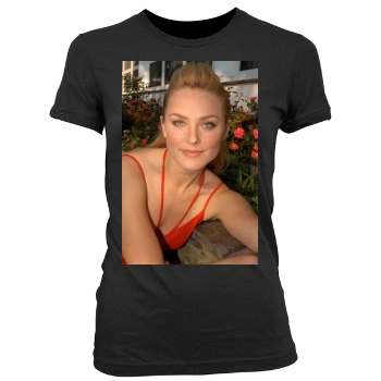 Elisabeth Rohm Women's Junior Cut Crewneck T-Shirt