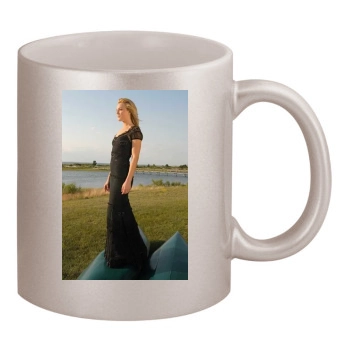 Elisabeth Rohm 11oz Metallic Silver Mug