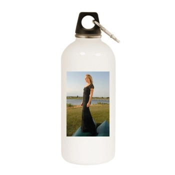 Elisabeth Rohm White Water Bottle With Carabiner