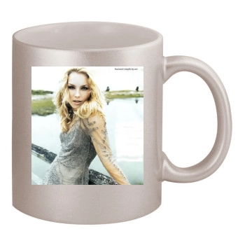 Elisabeth Rohm 11oz Metallic Silver Mug