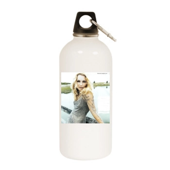 Elisabeth Rohm White Water Bottle With Carabiner