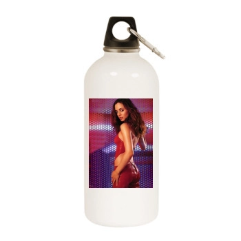 Eliza Dushku White Water Bottle With Carabiner