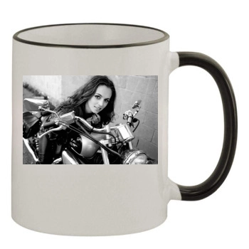 Eliza Dushku 11oz Colored Rim & Handle Mug