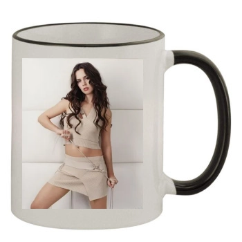 Eliza Dushku 11oz Colored Rim & Handle Mug