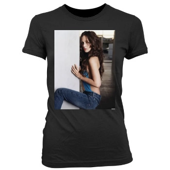 Eliza Dushku Women's Junior Cut Crewneck T-Shirt