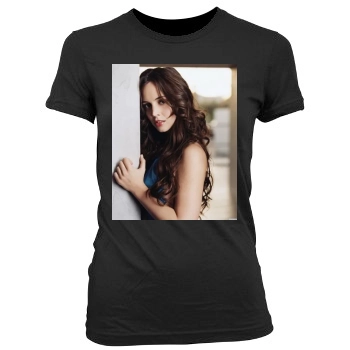 Eliza Dushku Women's Junior Cut Crewneck T-Shirt