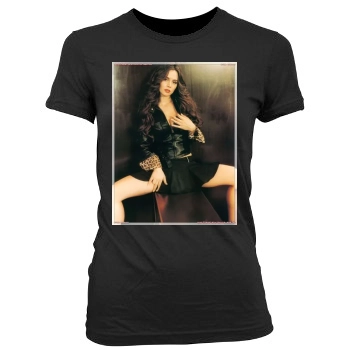 Eliza Dushku Women's Junior Cut Crewneck T-Shirt