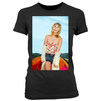 Emily VanCamp Women's Junior Cut Crewneck T-Shirt