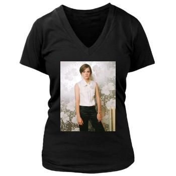 Emma Watson Women's Deep V-Neck TShirt