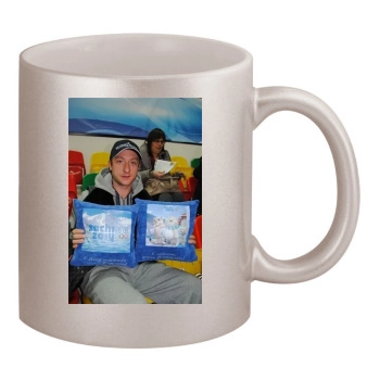 Evgeni Plushenko 11oz Metallic Silver Mug