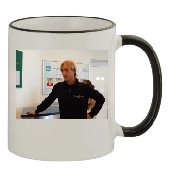 Evgeni Plushenko 11oz Colored Rim & Handle Mug