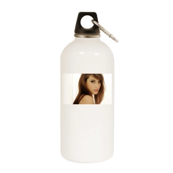 Francoise Boufhal White Water Bottle With Carabiner