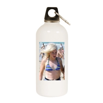 Ellie Goulding White Water Bottle With Carabiner