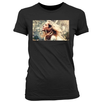 Ellie Goulding Women's Junior Cut Crewneck T-Shirt