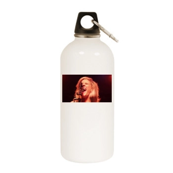 Ellie Goulding White Water Bottle With Carabiner