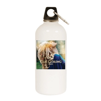 Ellie Goulding White Water Bottle With Carabiner