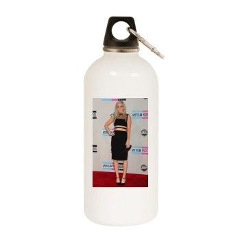 Ellie Goulding White Water Bottle With Carabiner