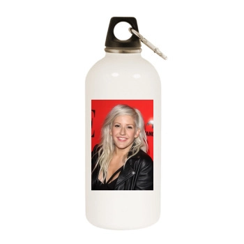 Ellie Goulding White Water Bottle With Carabiner