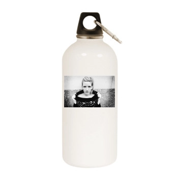 Ellie Goulding White Water Bottle With Carabiner