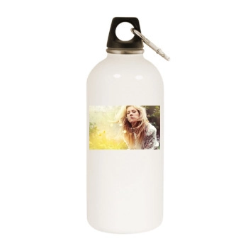 Ellie Goulding White Water Bottle With Carabiner