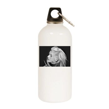 Ellie Goulding White Water Bottle With Carabiner