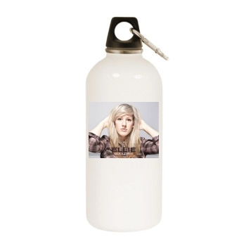 Ellie Goulding White Water Bottle With Carabiner