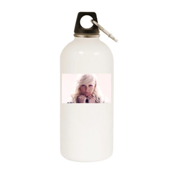 Ellie Goulding White Water Bottle With Carabiner