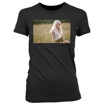 Ellie Goulding Women's Junior Cut Crewneck T-Shirt