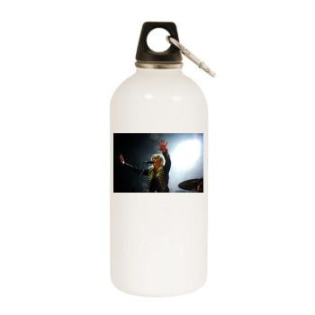 Ellie Goulding White Water Bottle With Carabiner