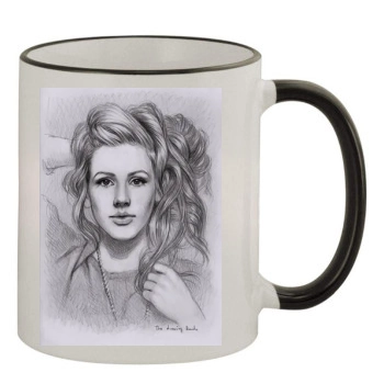 Ellie Goulding 11oz Colored Rim & Handle Mug