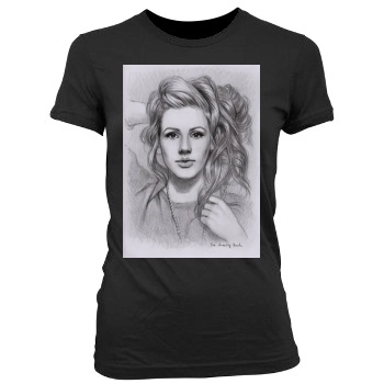 Ellie Goulding Women's Junior Cut Crewneck T-Shirt