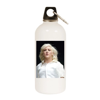 Ellie Goulding White Water Bottle With Carabiner