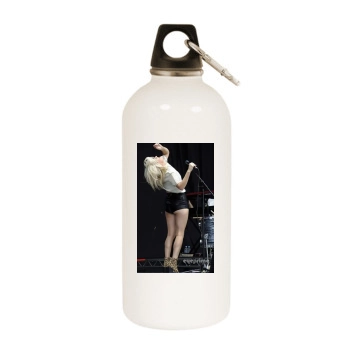 Ellie Goulding White Water Bottle With Carabiner