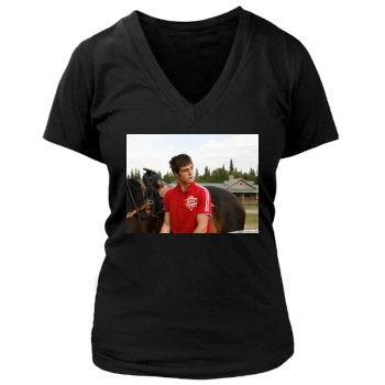 Beau Mirchoff Women's Deep V-Neck TShirt