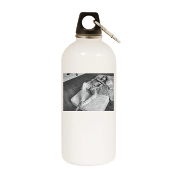 Edita Vilkeviciute White Water Bottle With Carabiner