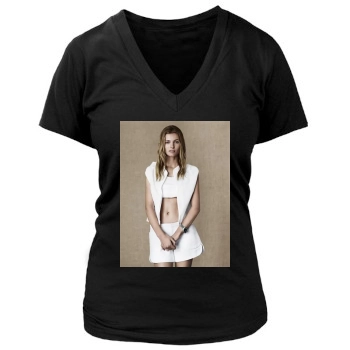 Edita Vilkeviciute Women's Deep V-Neck TShirt